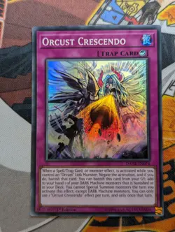 YUGIOH TCG DANE-EN074 Orcust Crescendo Super Rare 1st Edition - Image 1