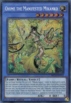 Yugioh MP24-EN135 - Ohime the Manifester Mikanko - Secret Rare - Image 1