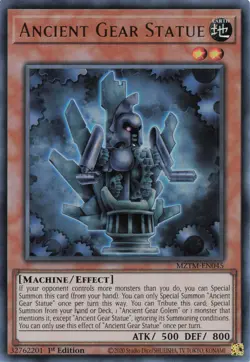 Yugioh MZTM-EN045 - Ancient Gear Statue - Ultra Rare - Image 1