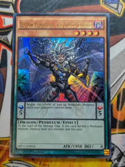 Yugioh Lector Pendulum, the Dracoverlord MP17-EN014 Ultra Rare 1st Edition - Image 1