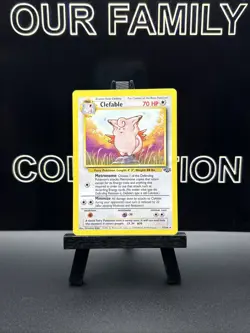 Pokemon Clefable Jungle 17/64 Unlimited Regular Rare Card WOTC MP - Image 1