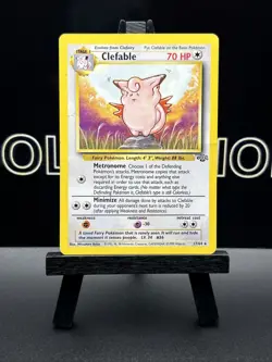 Pokemon Clefable Jungle 17/64 Unlimited Regular Rare Card WOTC MP - Image 2