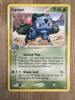 Ivysaur 35/100 Uncommon Ex Crystal Guardians Set Pokemon Card Non Holo 2006 NM - Image 1
