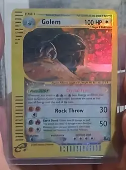 Pokemon Crystal Golem Skyridge Secret DiY Placeholder Card 148/144 NM+ - Image 2