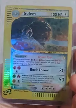 Pokemon Crystal Golem Skyridge Secret DiY Placeholder Card 148/144 NM+ - Image 3