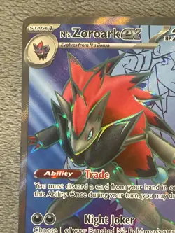 N’s Zoroark ex 175/159 Journey Together Full Art Double Rare Holo Pokemon Card - Image 2