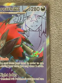 N’s Zoroark ex 175/159 Journey Together Full Art Double Rare Holo Pokemon Card - Image 3