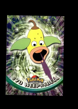 Weepinbell : 1999 Topps Pokemon TV Animation Black Logo Card #70 + FREE Ship - Image 1