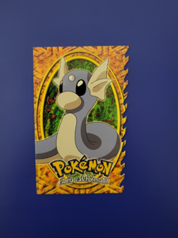 Topps Pokemon Evolution Card - #10 Dratini, Rare, Black Logo, Die-cut - Image 1