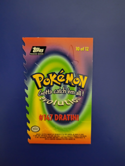 Topps Pokemon Evolution Card - #10 Dratini, Rare, Black Logo, Die-cut - Image 2