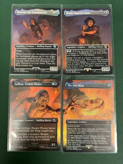 Magic Lord Of The Rings 2023 Binder Cards 225 Cards Holo, Rare, One ring promo!! - Image 2