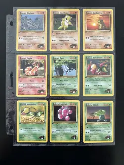 Pokemon Gym Heroes 1st Edition Complete Set Of Commons - NO TRAINERS/ENERGY Card - Image 4