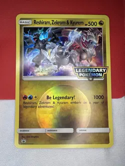 Pokemon Reshiram, Zekrom, Kyurem Oversized Jumbo Card Holo Foil - Image 1