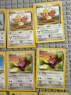 Lot Of 17 VTG Pokemon TCG Cards Jigglypuff Dratini Dragonair Spearow Fearow Y2K - Image 3