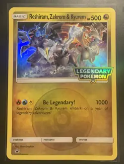 Pokemon TCG Reshiram, Zekrom & Kyurem Black Star Promo JUMBO Card - Image 1
