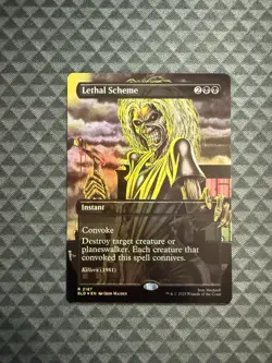 MTG Lethal Scheme #2187 Rainbow Foil Rare Secret Lair Drop Series (SLD) - Image 1