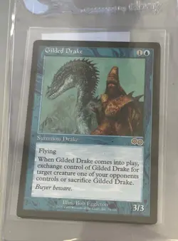 Magic the Gathering MtG Urza's Saga Gilded Drake MP Reserve List - Image 1