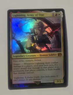 MTG - Lightning, Army of One - Foil - Final Fantasy - Image 1