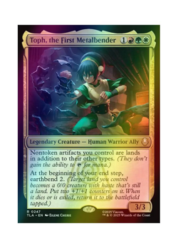 Magic the Gathering MTG TLA Toph, the First Metalbender 247 Foil Near Mint - Image 1