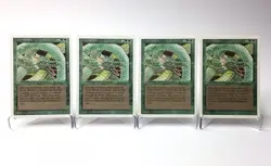 (4) Magic: The Gathering Craw Wurm MTG Vintage 1994 Revised Edition MP - Image 1