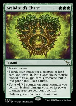 1x Archdruid's Charm NM-Mint, English Murders at Karlov Manor MTG Magic - Image 1