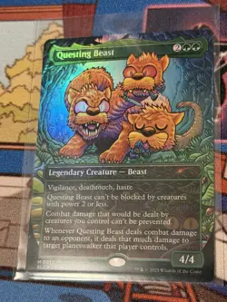MTG Foil Questing Beast Encyclopedia of Magic Secret Lair Unplayed - Image 1