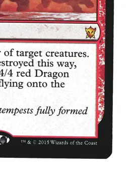 Magic MTG - Dragons of Tarkir DTK 2015 - #133 Descent of the Dragons FOIL x1 - Image 5
