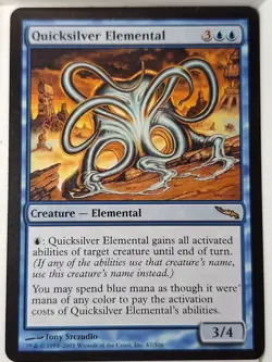 Quicksilver Elemental - Mirrodin - Magic the Gathering MTG Nice! - Image 1