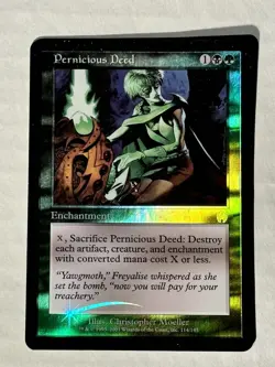 Pernicious Deed - Foil - Apocalypse - Magic The Gathering - Lighty Played - ExNm - Image 1