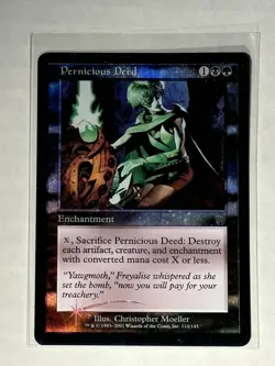Pernicious Deed - Foil - Apocalypse - Magic The Gathering - Lighty Played - ExNm - Image 3