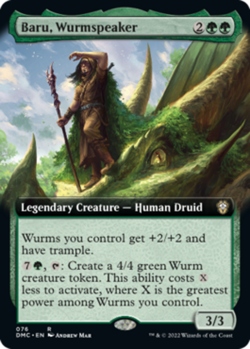 1 x Baru, Wurmspeaker - Extended Art - Commander: Dominaria United - NM-Mint - M - Image 1