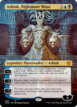 1 x Ashiok, Nightmare Muse - Foil - Borderless - Theros Beyond Death - NM-Mint - - Image 1