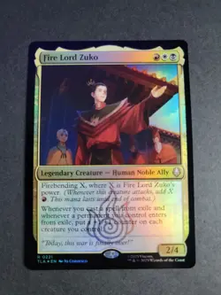 Fire Lord Zuko (Foil) Rare MTG Avatar - Image 1