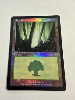 MTG Foil - 7th Edition - Forest - Never Played - Image 1