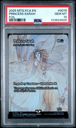 4506 Princess Sarah 2025 Magic: The Gathering Final Fantasy #0015 Foil PSA 10 - Image 1