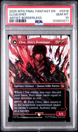3271 Clive Ifrit Dominant 2025 Magic: The Gathering Final Fantasy #0318 PSA 10 - Image 1