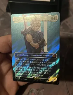 Cloud, Midgar Mercenary (Borderless) (Surge Foil) Final Fantasy Foil Mint 🔥 NM - Image 3