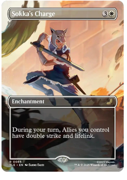 Sokka's Charge - Borderless Avatar MTG - Image 1