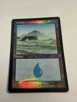 MTG Foil - 7th Edition - Island - Never Played - Image 1