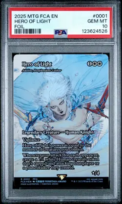 4526 Hero of Light 2025 MTG Final Fantasy #0001 Foil PSA 10 - Image 1