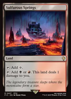 Sulfurous Springs Commander: FINAL FANTASY NM MTG Non-Foil - Image 1