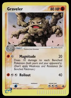 Pokemon Card - Graveler Dragon 30/97 Uncommon Reverse Holo - Image 1