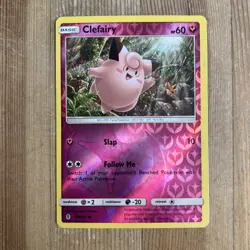 Pokemon TCG Clefairy Sun & Moon: Guardians Rising 88/145 Reverse Holo Common LP - Image 1