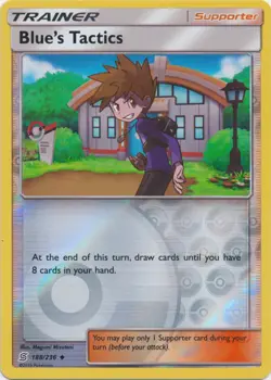 Blue's Tactics - 188/236 - Uncommon - Reverse Holo LP, English Pokemon Unified M - Image 1