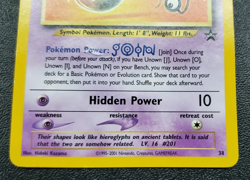 Pokemon TCG Wizards Black Star Promo - Unown [J] #38 MP Played - Image 3