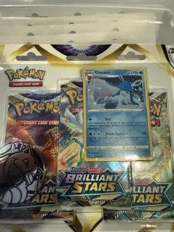 Pokemon TCG Brilliant Stars 3-Pack Blister Leafeon & Glaceon Set of 2 (6 Packs) - Image 3