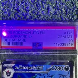 2025 POKEMON JTG EN-JOURNEY TOGETHER ULTRA RARE #175 N'S ZOROARK EX PSA 10 - Image 2