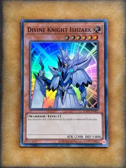 Yugioh Divine Knight Ishzark LODT-EN091 Super Rare 2024 Print NM - Image 1
