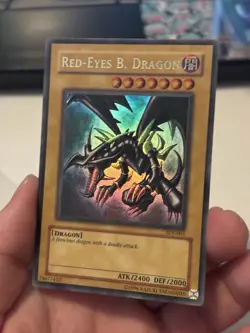 Yugioh Red-Eyes Black Dragon SDJ-001 1st Edition Holo Rare Yu-Gi-Oh! Nm - Image 1