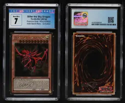 GSCR - Slifer the Sky Dragon 1st Ed. YuGiOh Premium Gold CGC 7 - Image 3